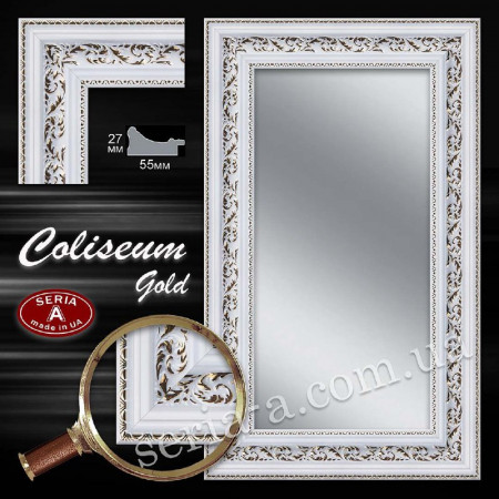 Дзеркало у багетній рамі "Coliseum-Gold"